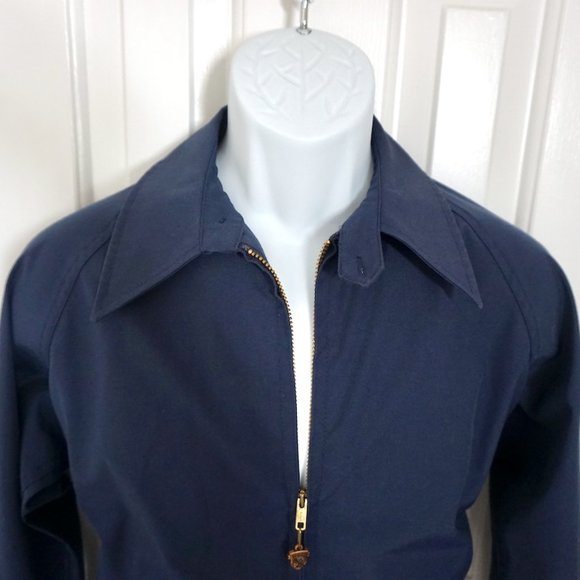 MEN'S MCGREGOR DRIZZLER VINTAGE FIELD JACKET SZ: 38 NAVY BLUE - Picture 2 of 12